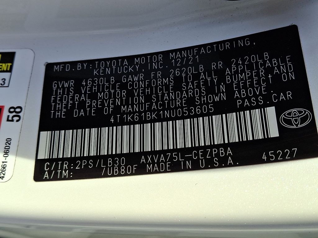 2022 Toyota Camry XSE Auto AWD (Natl) photo 27